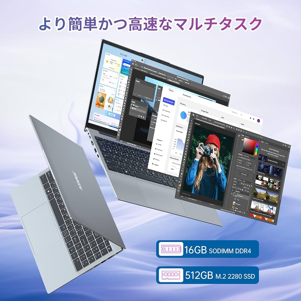 Amazon.co.jp: ACEMAGIC ノートパソコン 軽量 15.6インチ ノート